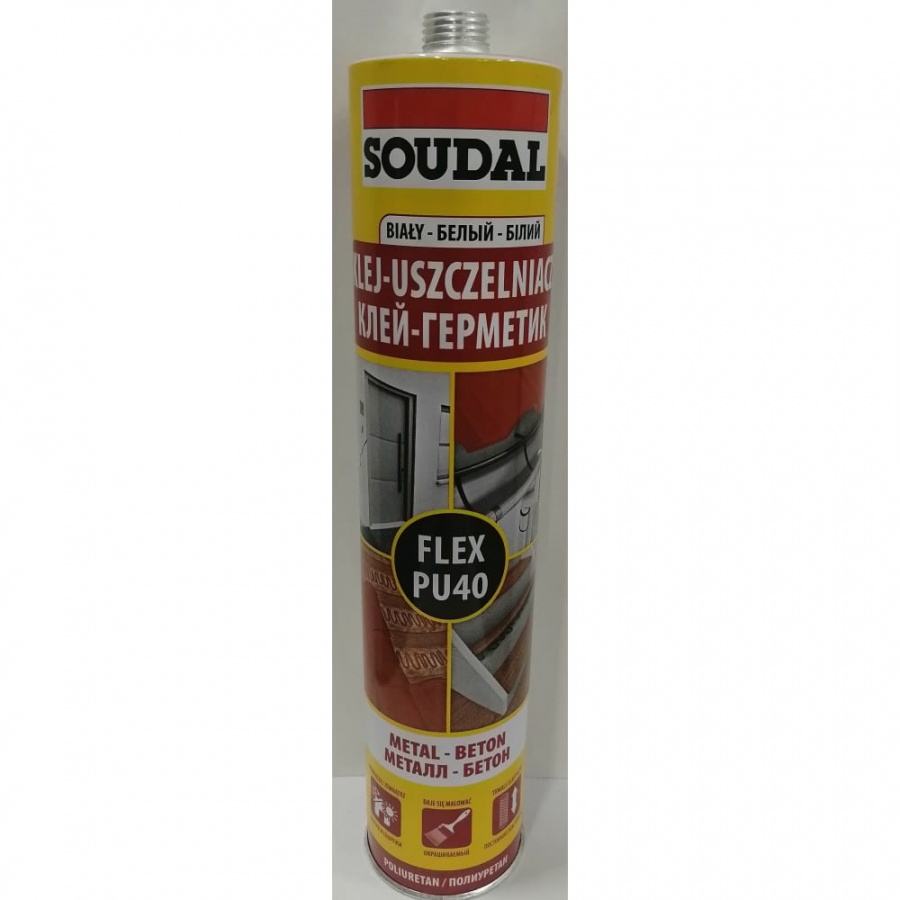 Полиуретановый герметик-клей Soudal FLEX PU 40 FC