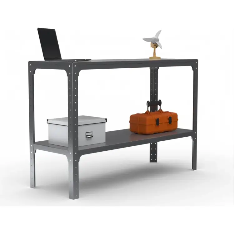 Стол-верстак ООО Металекс KIT 950х1400х500 мм, одна полка, серый 204944