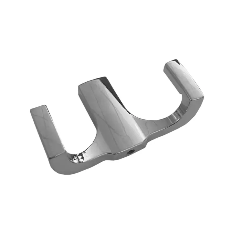 Крючок мебельный Trodos ZY-146B 2-рожковый, сплав ЦАМ, хром 302176