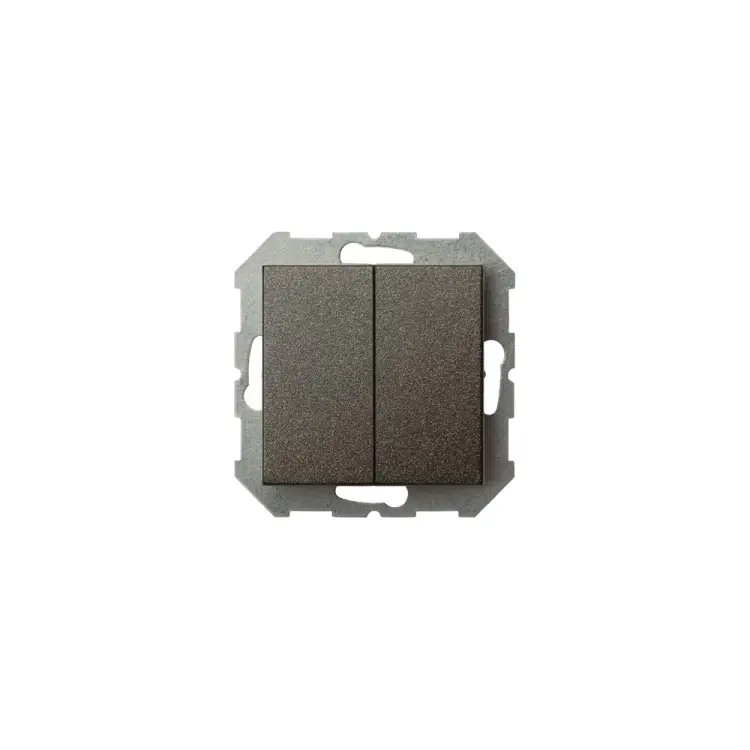 Двухклавишный выключатель LIREGUS Эпсилон IJ5 10-003-01 28-103