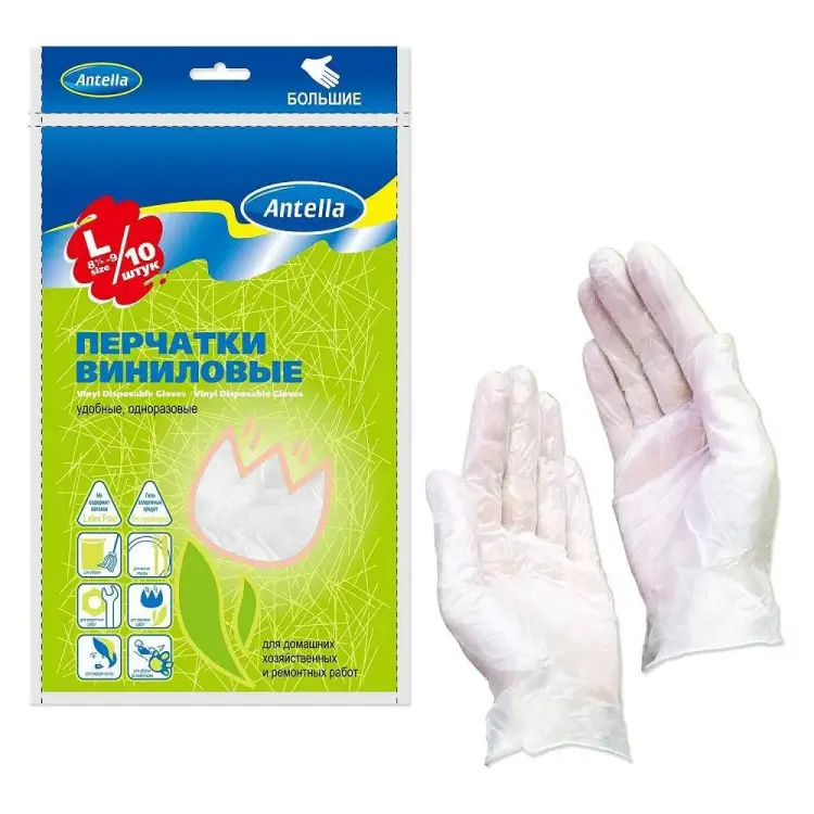 Виниловые перчатки ANTELLA 21169