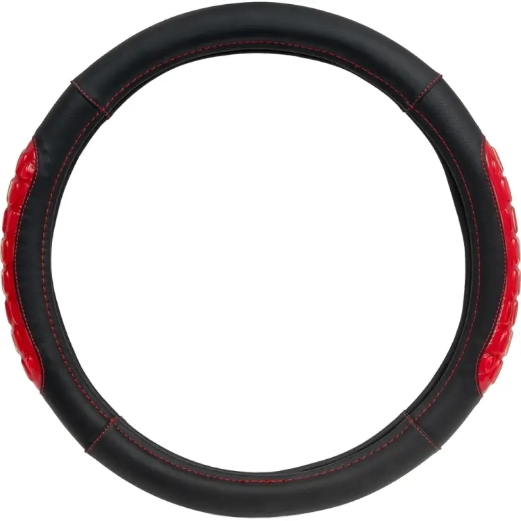 Оплетка руля AUTOPROFI AP-2060 BK RD M