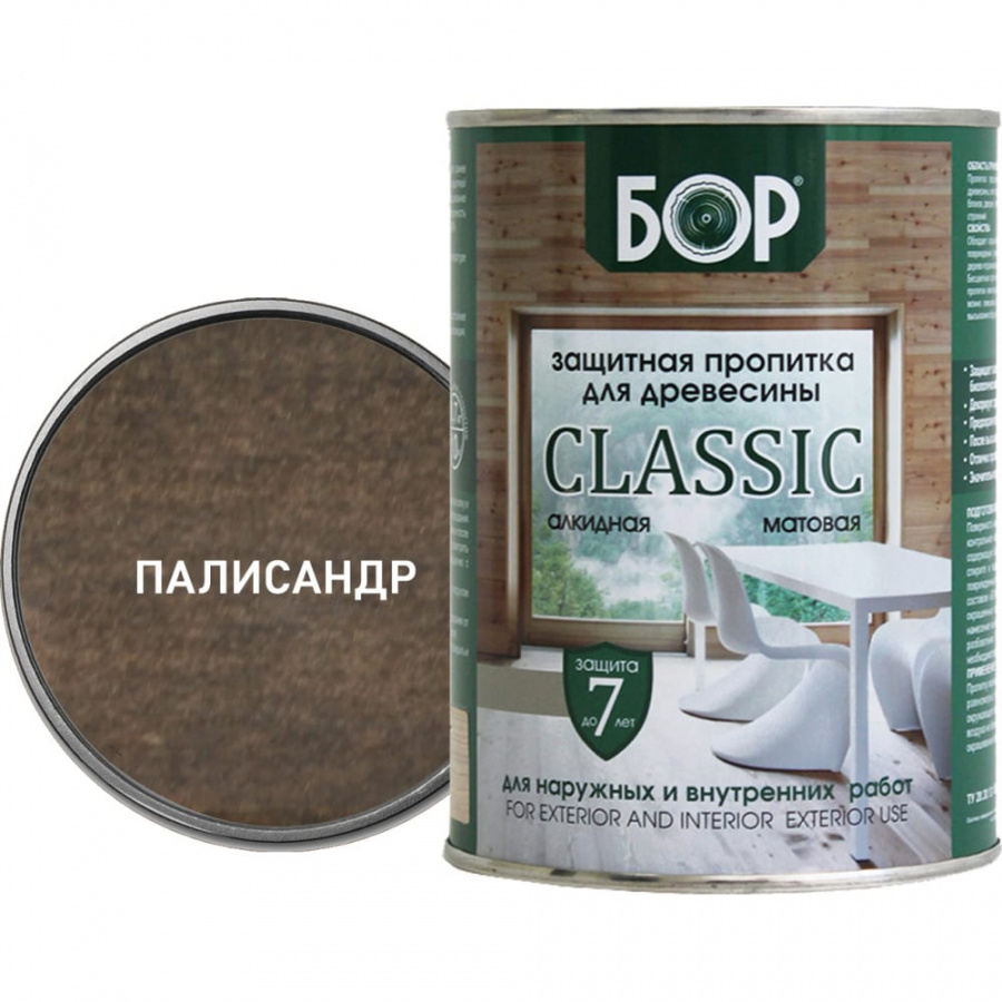 Защитная пропитка для древесины Бор Бор CLASSIC