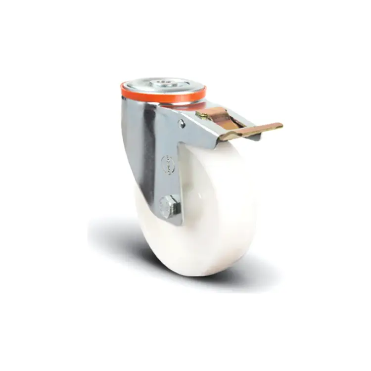 Нейлоновое поворотное колесо MFK-TORG EM04-ZKZ-125-F