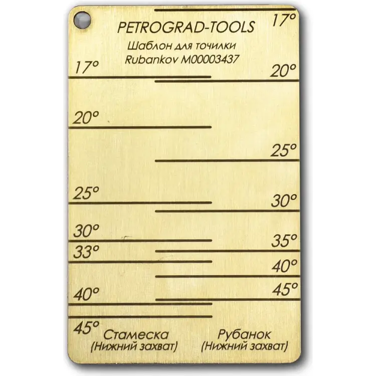 Шаблон для работы с точилкой Петроградъ м00003437 М00021290