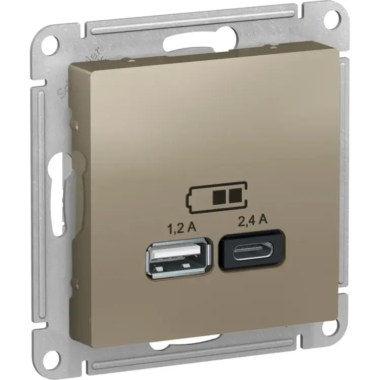 Usb розетка Systeme Electric AtlasDesign ATN000539