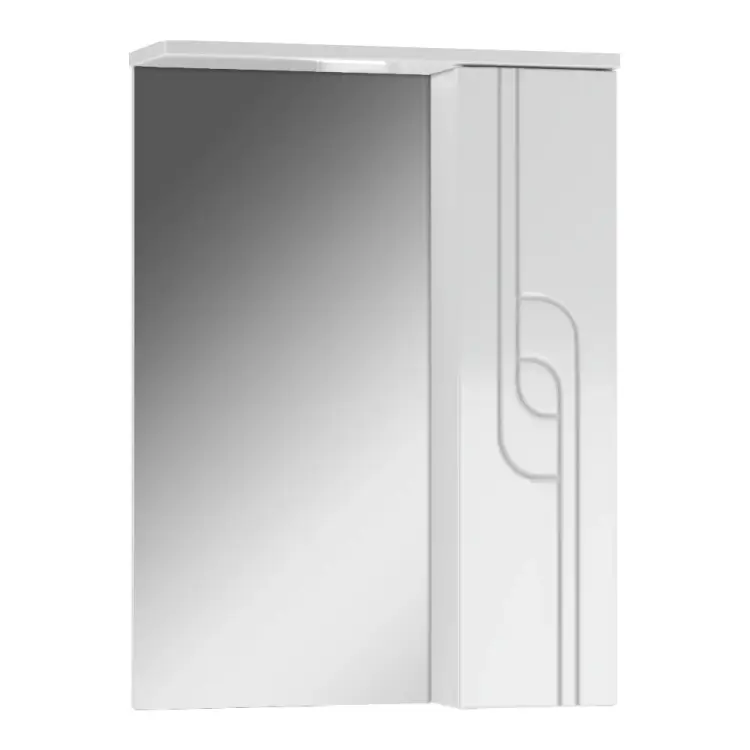 Правый шкаф-зеркало Айсберг Лилия 50 DA2005HZ