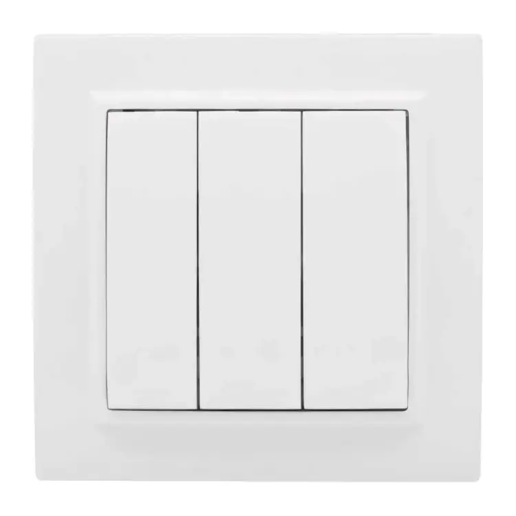 Трехклавишный выключатель EKF Минск СП Basic ERV10-024-10