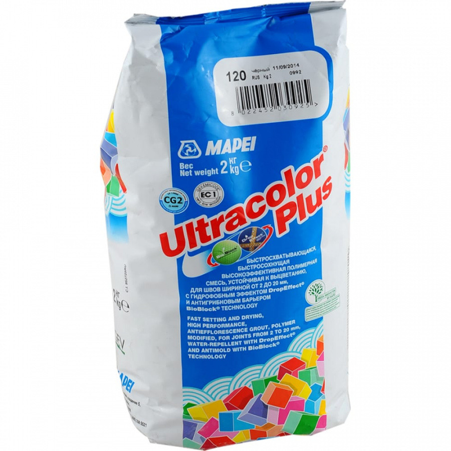 Затирка для швов MAPEI ULTRACOLOR PLUS №120