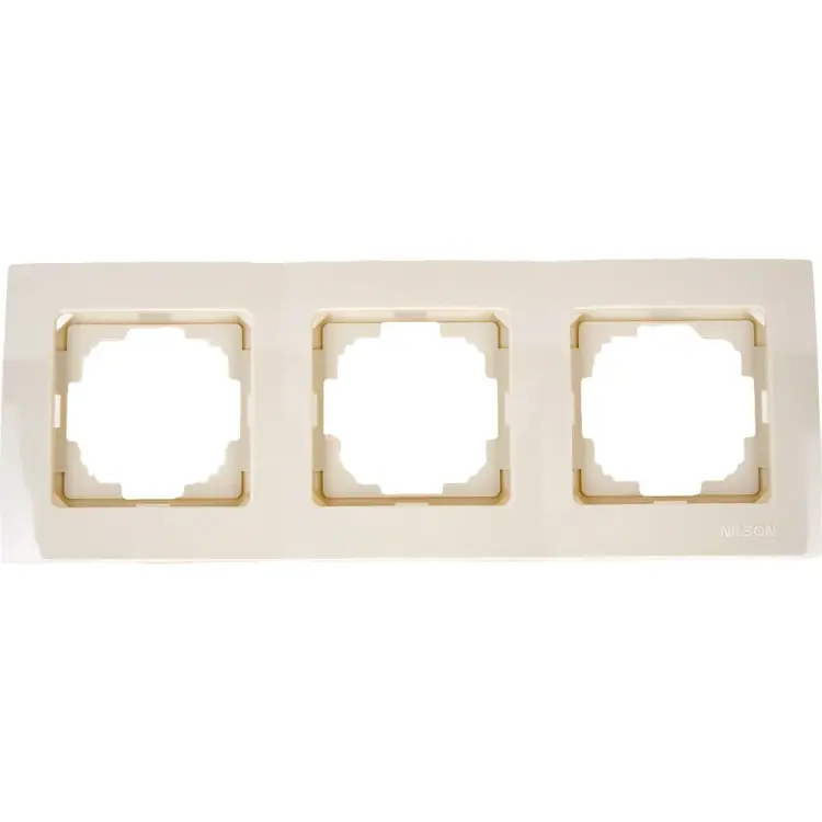 Трехместная рамка Nilson Touran naturel 24120093