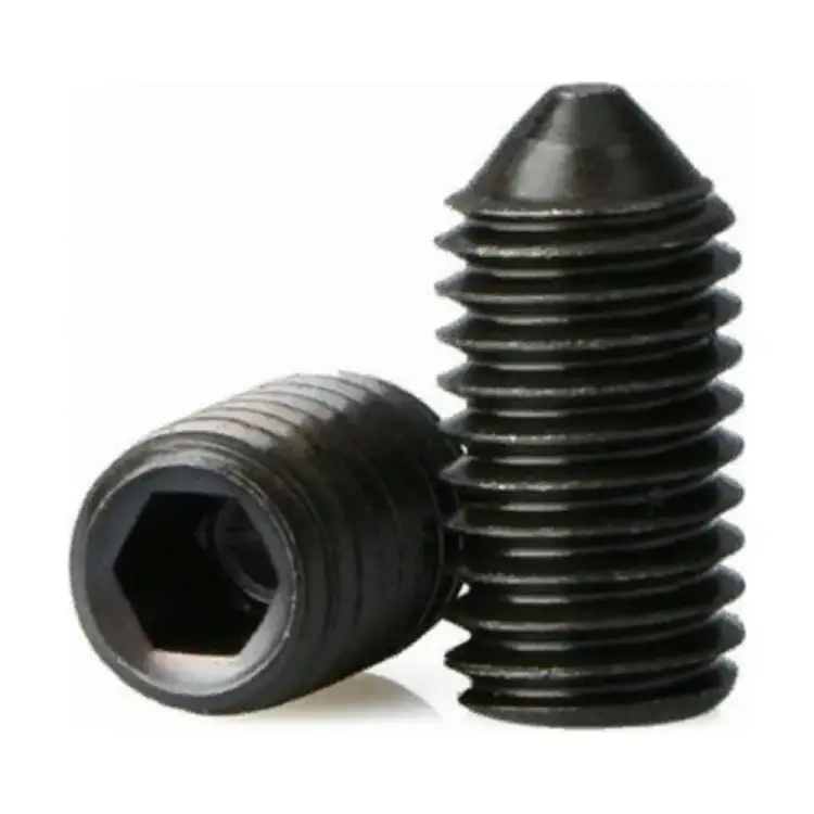 Установочный оксидированный винт ЦКИ М12x25, DIN914, 25 шт. 23545