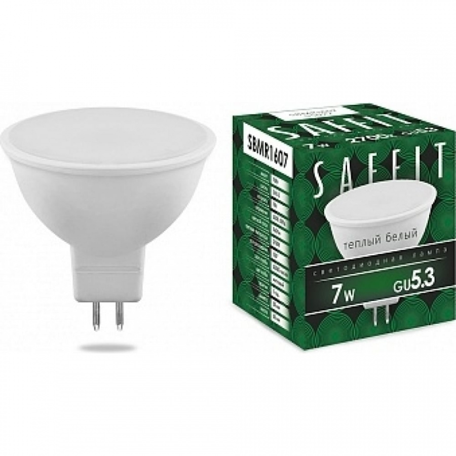 Светодиодная лампа SAFFIT MR16 GU5.3 7W 2700K