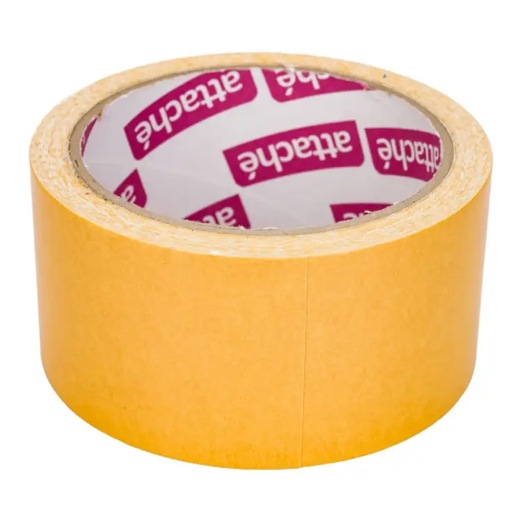 Двусторонняя клейкая лента Attache на тканевой основе 50 мм х 10 м 131099