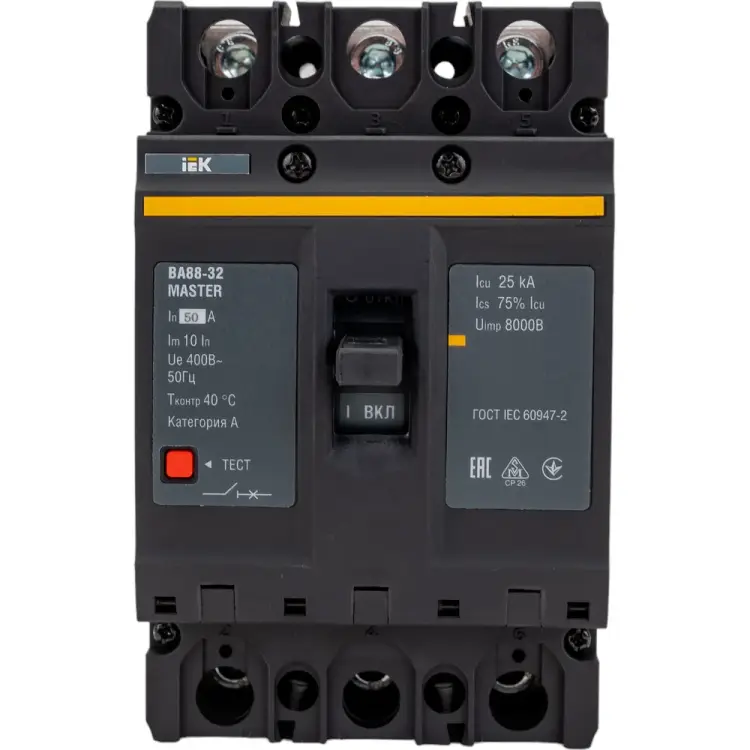 Автоматический выключатель IEK ВА88-32 MASTER SVA10-3-0050-02
