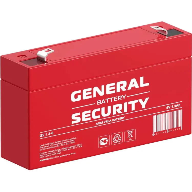 Аккумуляторная батарея General Security GS1.3-6