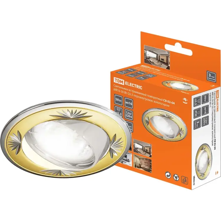 Встраиваемый поворотный светильник TDM ELECTRIC СВ 02-04 SQ0359-0011