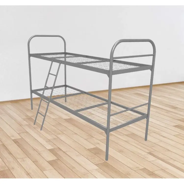 Двухъярусная металлическая кровать Sebmet К2-80190-100100-2ПЛ Двухъярусная металлическая кровать Sebmet К2-80190-100100-2ПЛ