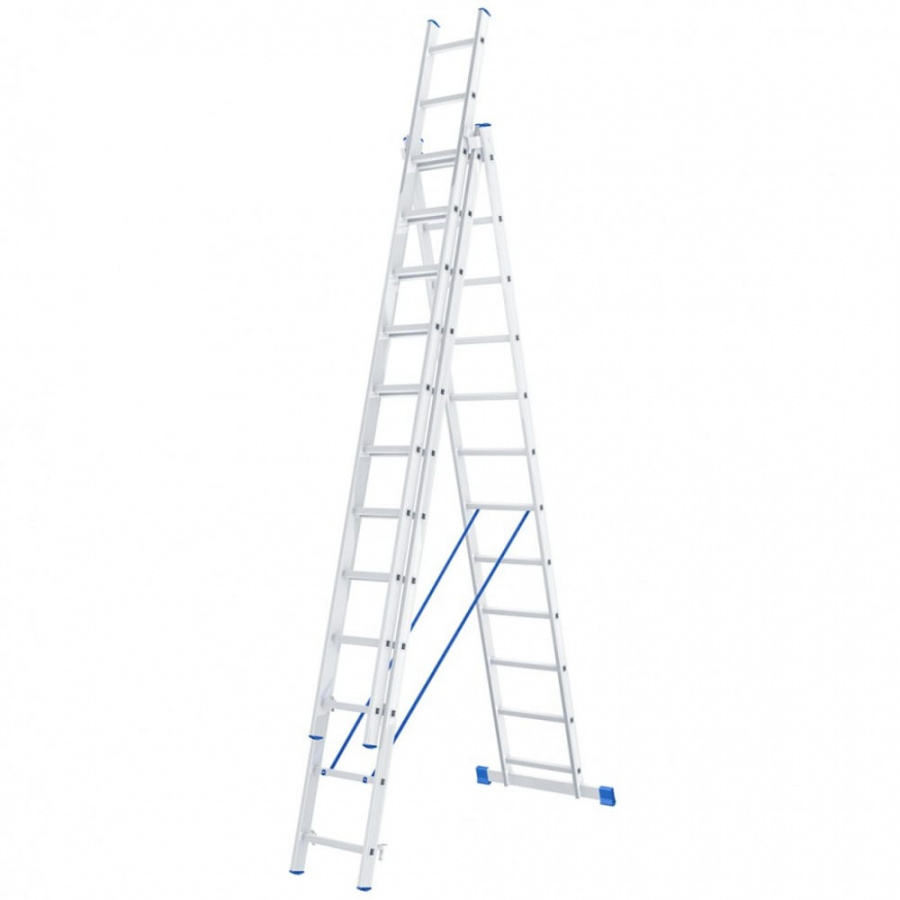 Алюминиевая трехсекционная лестница СИБРТЕХ 97822