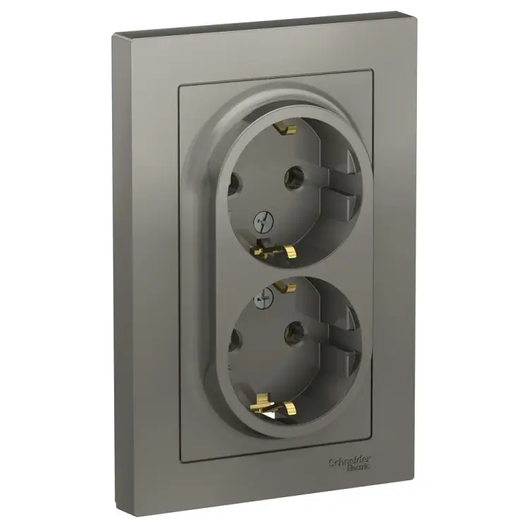 Двойная розетка Systeme Electric AtlasDesign ATN000924