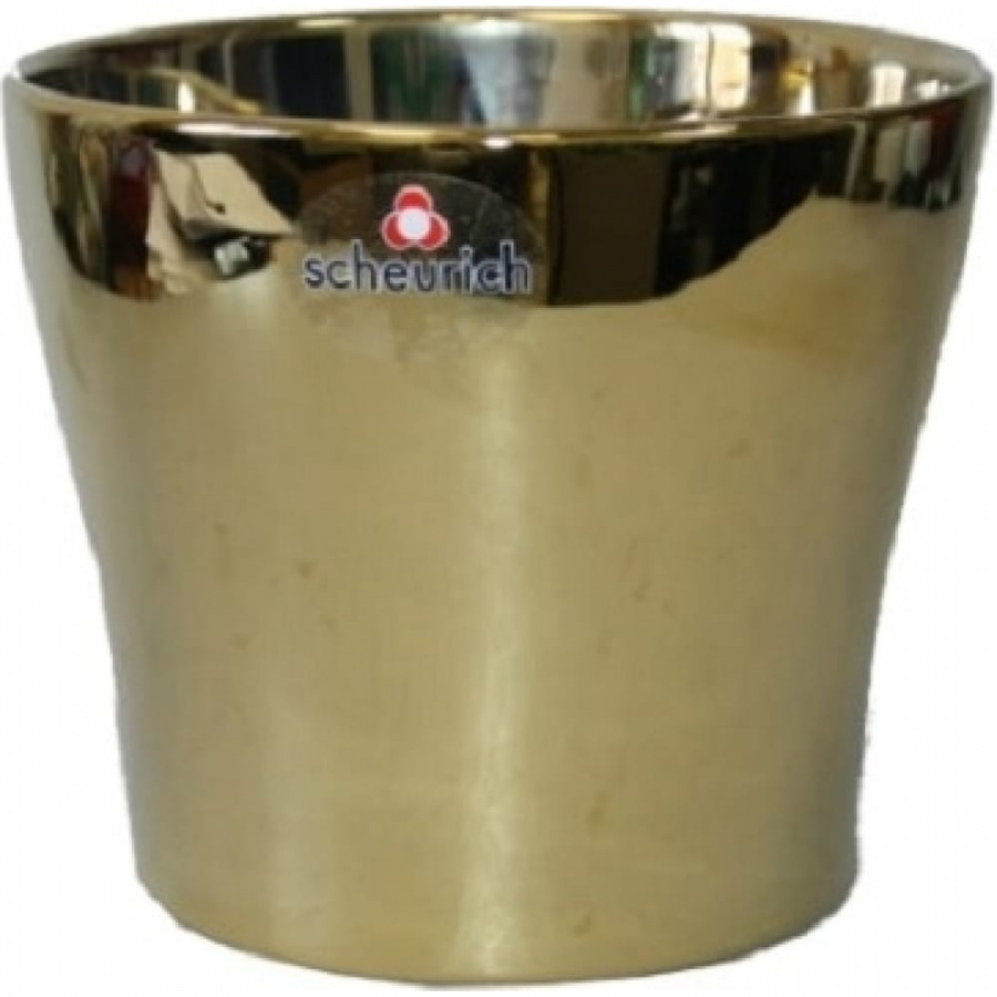 Керамическое кашпо SCHEURICH 808 MIRROR GOLD