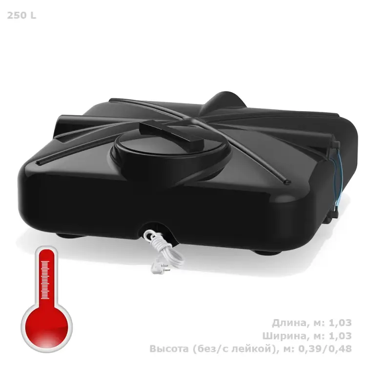 Бак для душа POLIMER GROUP РОСА DRS250S112