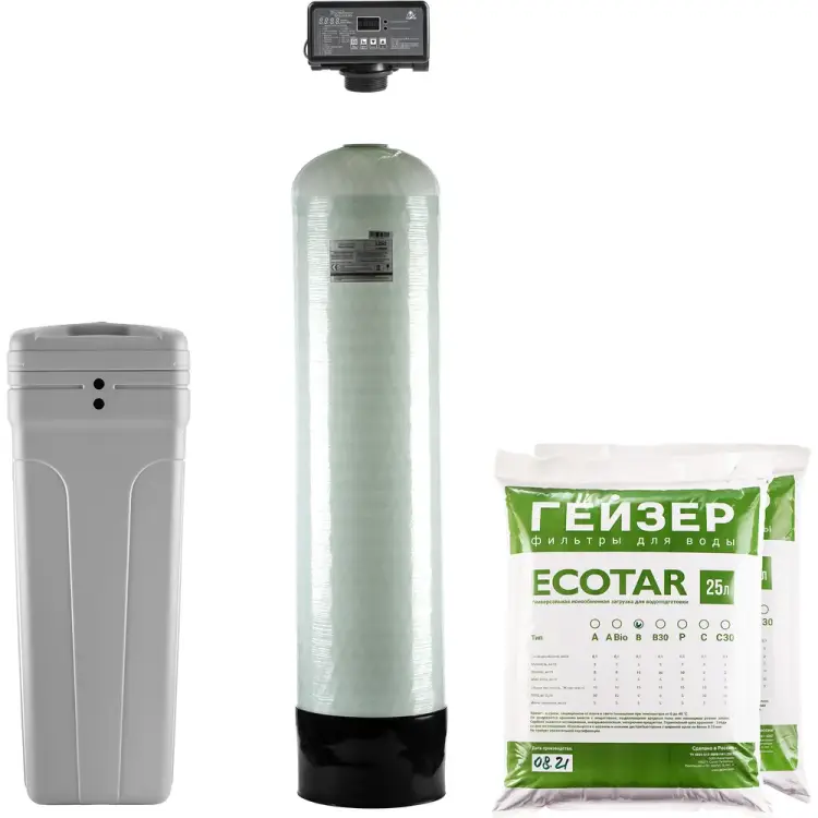 Установка обезжелезивания и умягчения воды Гейзер аквашеф 33679