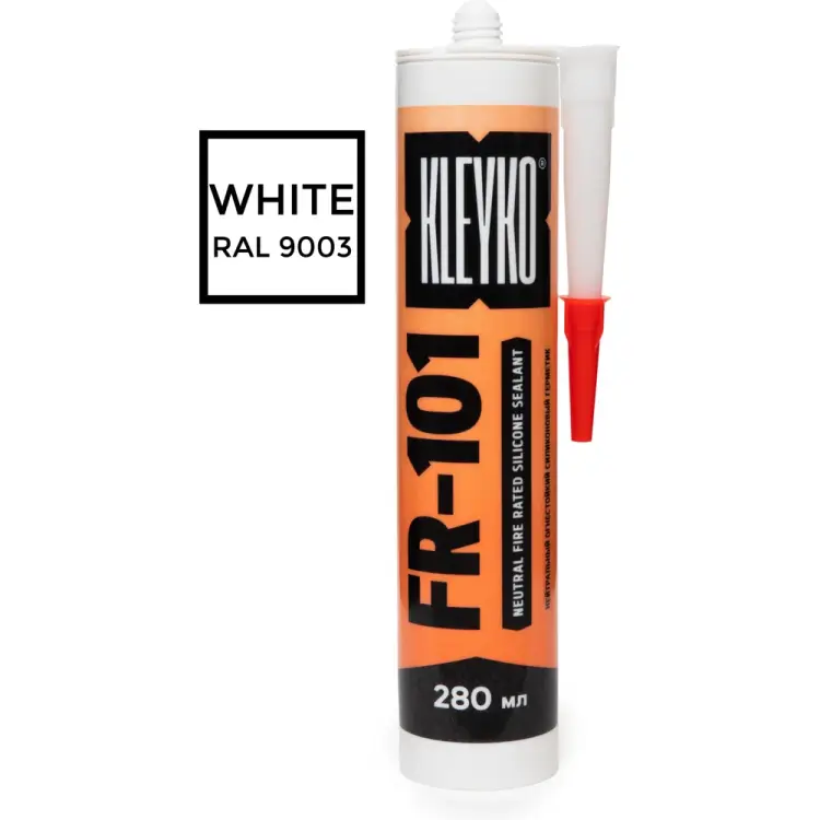 Атмосферостойкий силиконовый нейтральный огнестойкий герметик KLEYKO FR-101 00-00000110