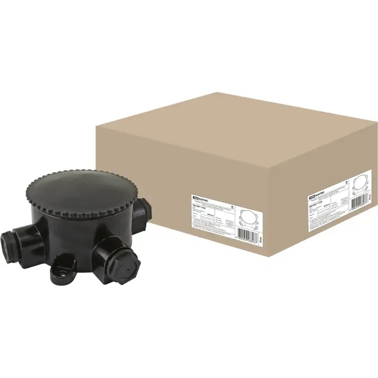 Четырехрожковая электромонтажная коробка TDM ELECTRIC КЭМ 2-660-4 ОП SQ1401-1102