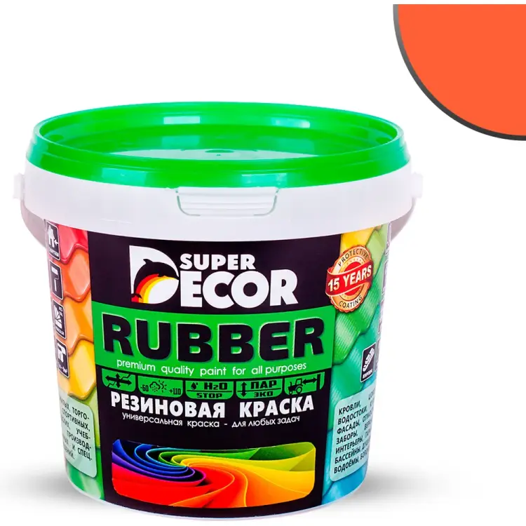 Резиновая краска SUPER DECOR №11 Оранжевое лето 4630024700912 Резиновая краска SUPER DECOR №11 Оранжевое лето 4630024700912