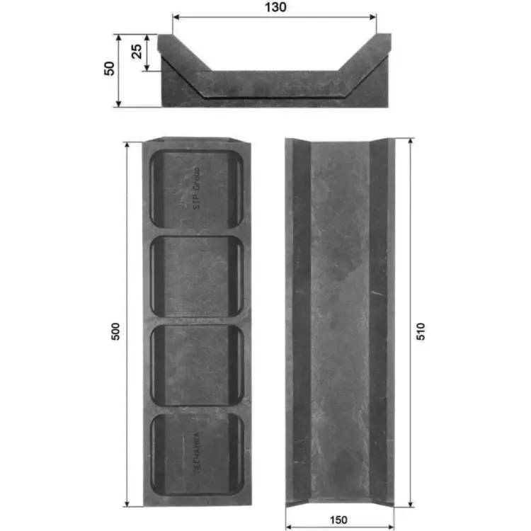 Лоток водоотведения NeoКомпозит ЛВ-50 С