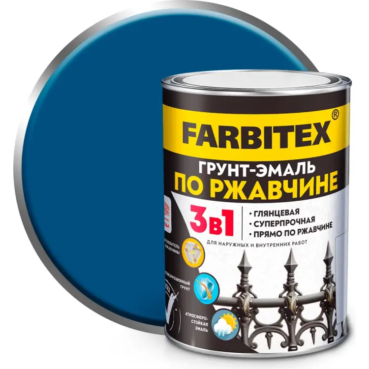 Грунт-эмаль по ржавчине Farbitex 4300013923 Грунт-эмаль по ржавчине Farbitex 4300013923
