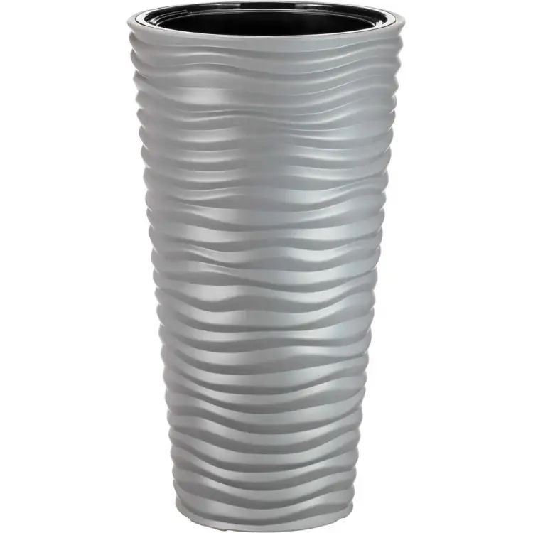 Кашпо IDEA ДЮНА D340 мм, H630 мм, 42 л, со вставкой М 3402 М 3402 Серый Кашпо IDEA ДЮНА D340 мм, H630 мм, 42 л, со вставкой М 3402 М 3402 Серый