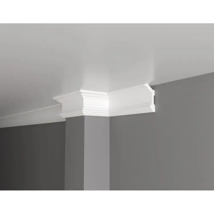 Ударопрочный влагостойкий потолочный карниз под покраску Decor-Dizayn DD503