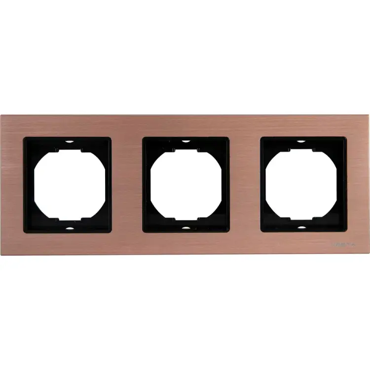 Трехместная рамка Vesta Electric Champagne Metallic FRM050301BSH