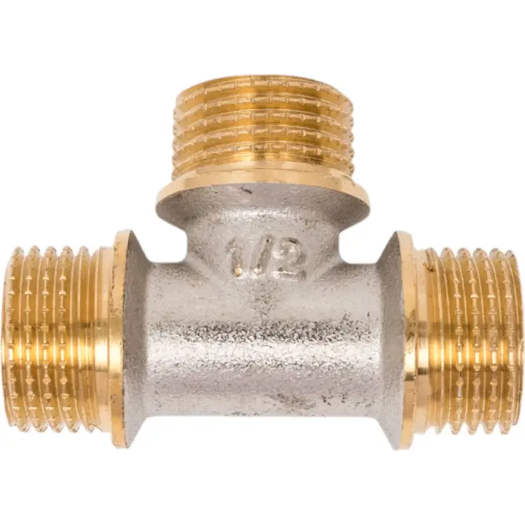 Латунный резьбовой тройник PRO AQUA 03-m15-m15-m15x