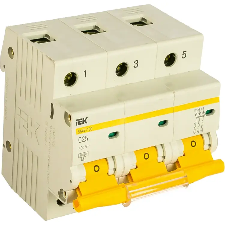 Модульный автоматический выключатель IEK MVA40-3-025-C