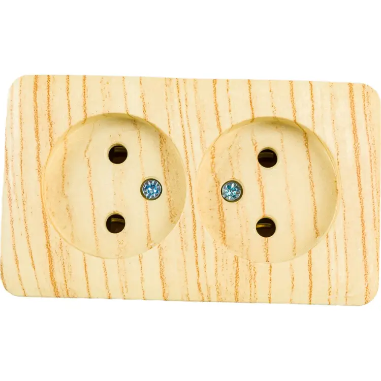 Двойная розетка Lezard VIOLA 751-5200-128