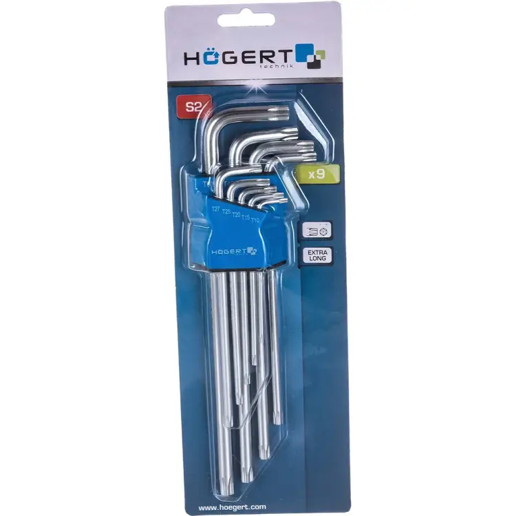 Набор г-образных экстра длинных ключей HOEGERT TECHNIK HT1W831