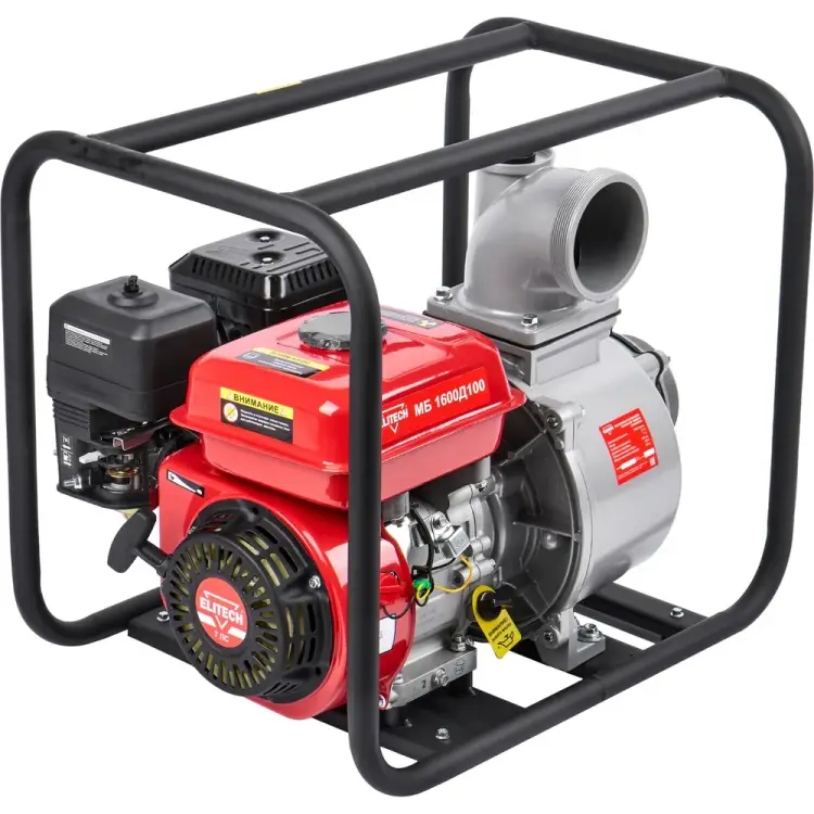 Бензиновая мотопомпа Elitech МБ 1600 Д 100 (E0105.004.00) 205519 Бензиновая мотопомпа Elitech МБ 1600 Д 100 (E0105.004.00) 205519