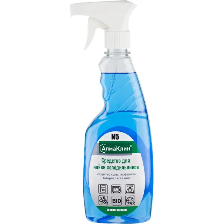 Нейтральное моющее средство для холодильников ООО "БАЗОВАЯ ДЕЗИНФЕКЦИЯ" АлмаКлин N5 N5-З/Я-0,5Л