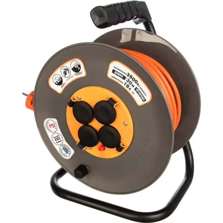 Силовой удлинитель на катушке UNIVersal ВЕМ-250 9634174