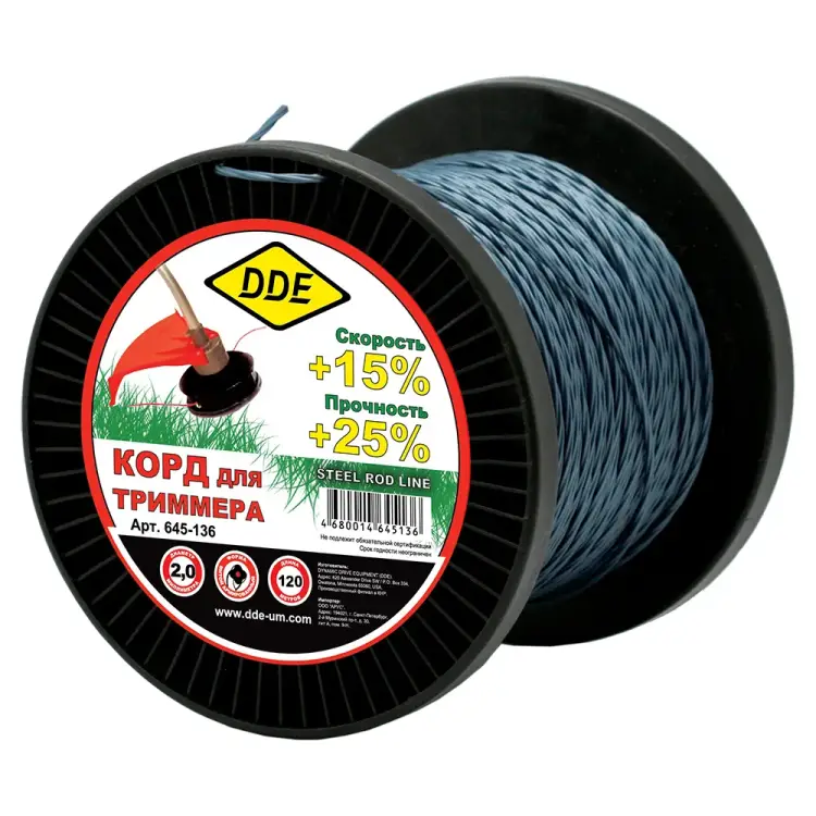 Триммерный корд DDE Steel rod line 645-136