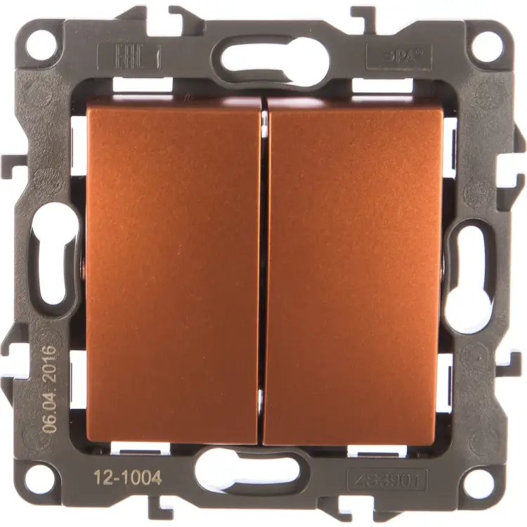 Двойной выключатель ЭРА 12100414 Б0019313