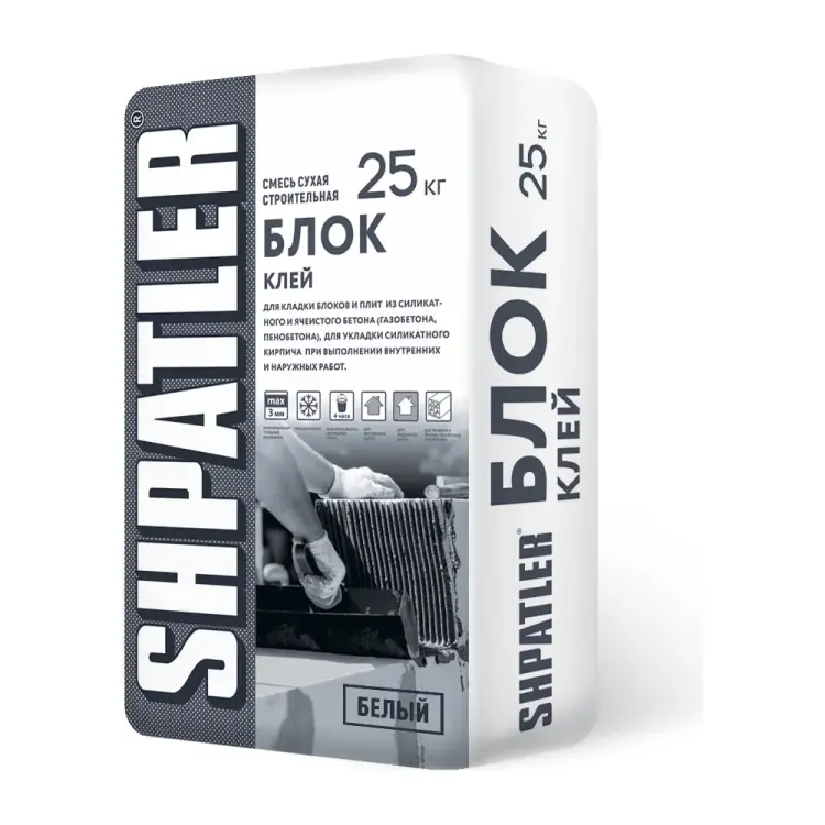 Клей для укладки блоков ШПАТЛЕР Блок Ш00025
