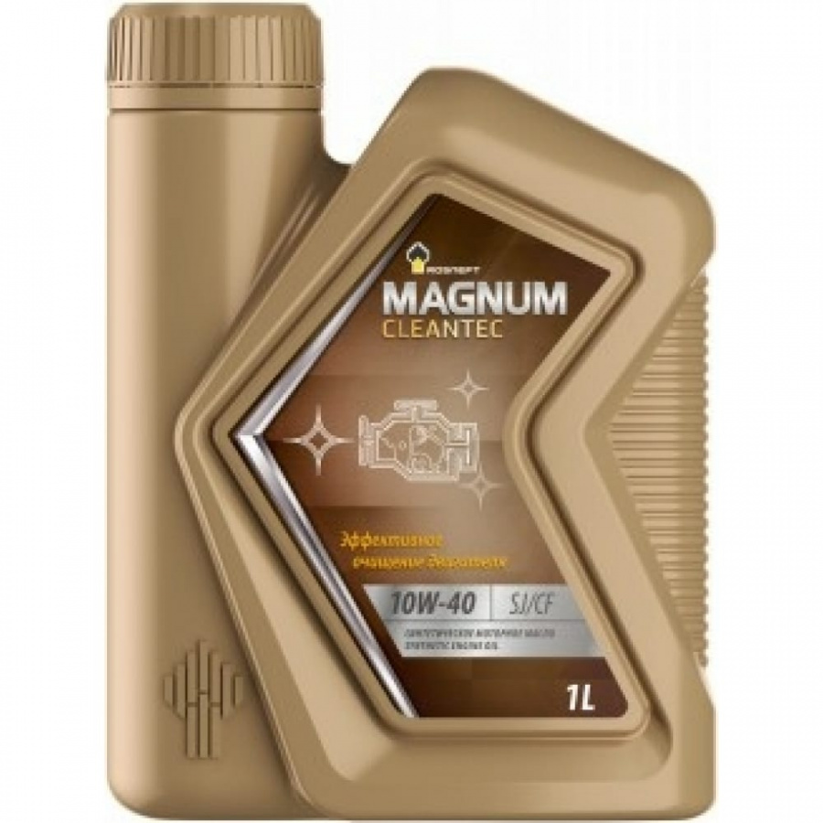 Синтетическое моторное масло Роснефть Magnum Cleantec 10W-40 SJ-CF