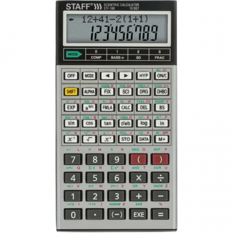 Двухстрочный инженерный калькулятор Staff STF-169