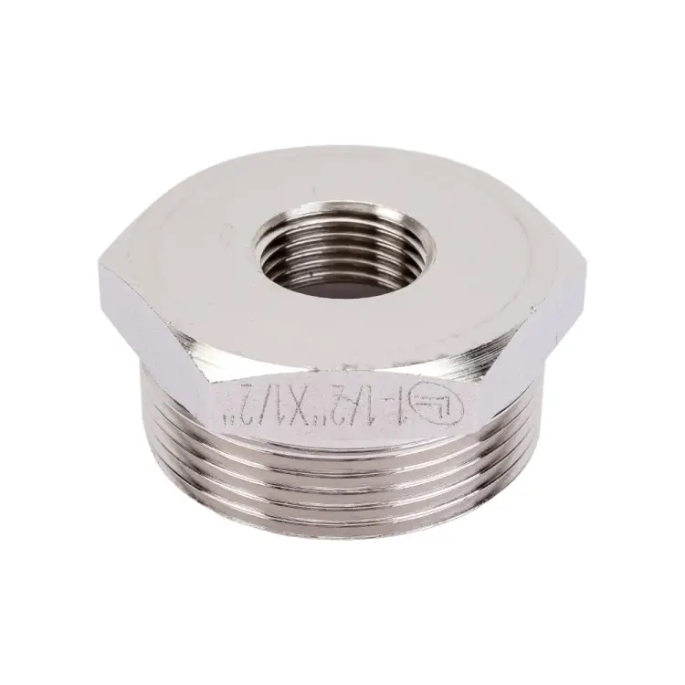 Резьбовая латунная футорка DOUBLE-LIN LL6033 (1 1/2"x1/2")