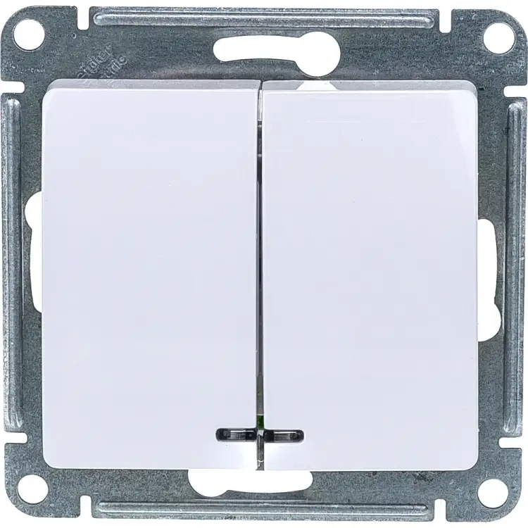 Двухклавишный механизм выключателя Systeme Electric Glossa GSL000153