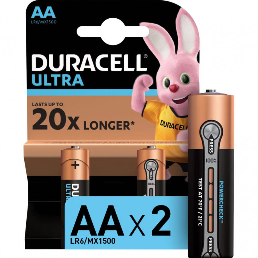 Батарейки Duracell LR6-2BL Ultra Power