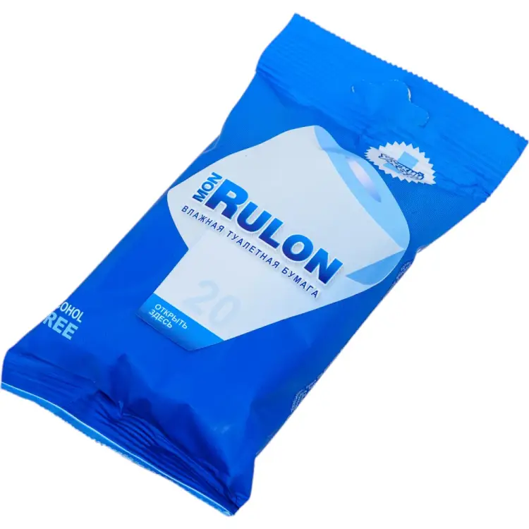 Влажная гипоаллергенная антибактериальная туалетная бумага Mon Rulon MON RULON 48123 Влажная гипоаллергенная антибактериальная туалетная бумага Mon Rulon MON RULON 48123